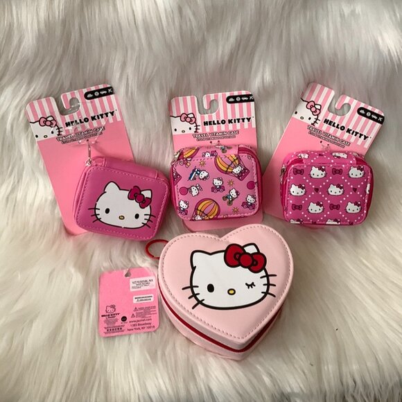 HELLO KITTY Travel Pill Cases and Jewelry Box SET - Picture 1 of 4